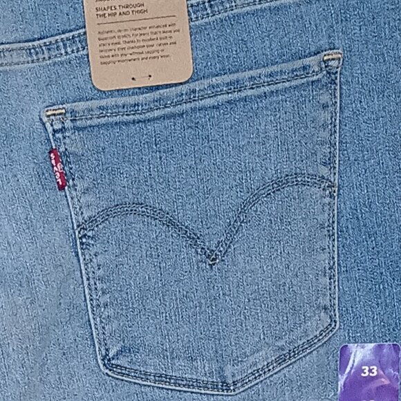 NEW Women's Levi's® 311 Shaping Skinny Cool View Light Wash Jeans 33X30 - Picture 6 of 9